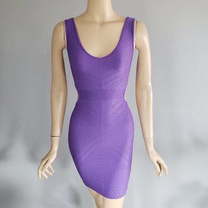 COPY - Arden B hot purple bodycon cutout bandage dress